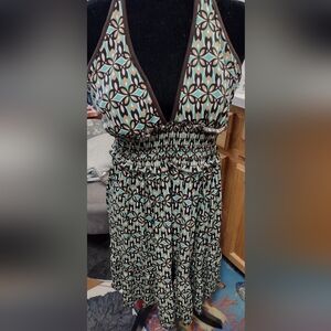 Vintage Candies Geo Print Dress/ Midi SZ L/ Great Condition